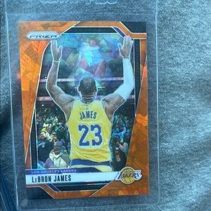 Panini LeBron James Lakers Card with Gold and Purple